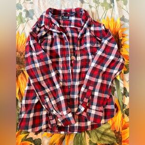 Chaps Red and Blue Plaid Men's Shirt